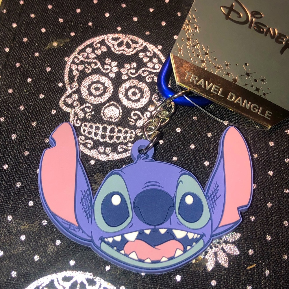 Lilo and stitch travel dangle keyring keychain.
